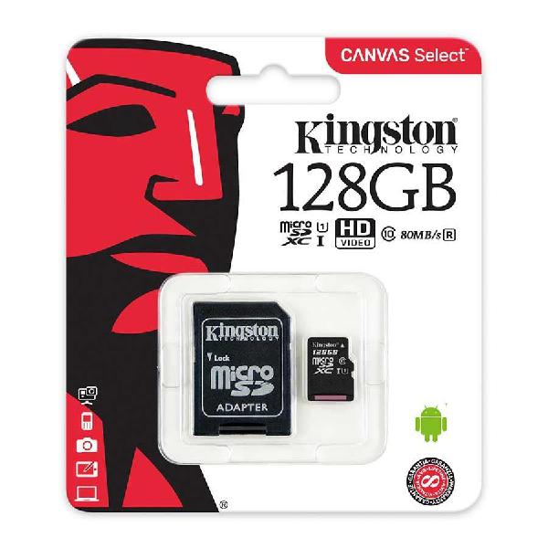 Memoria Kingston Micro SD 128 GB Up To 80MB/S Nuevas Y