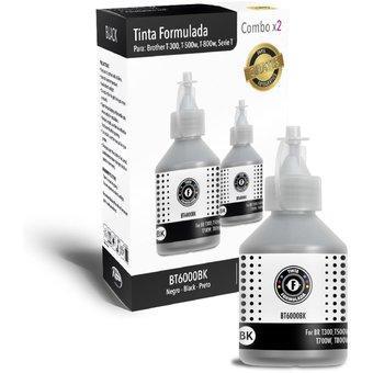 Tinta Kit 2 Formuladas Para Impresora Brother BT6000 Negro