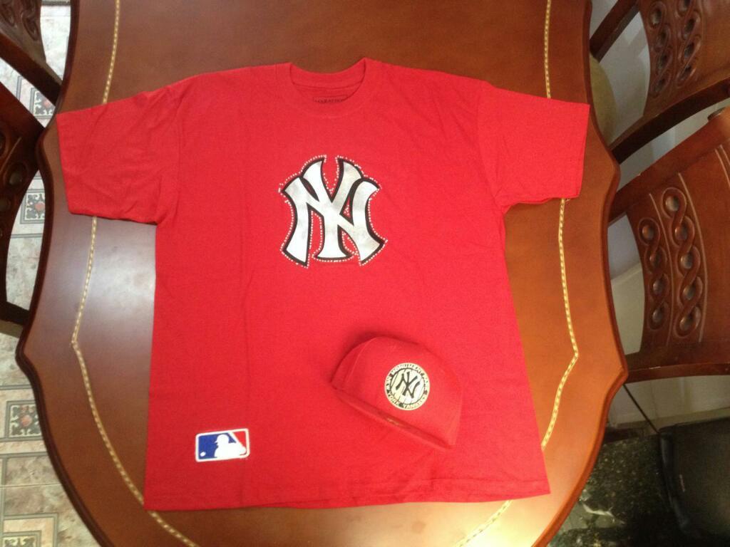 Camiseta Y Gorra Yankees Mlb