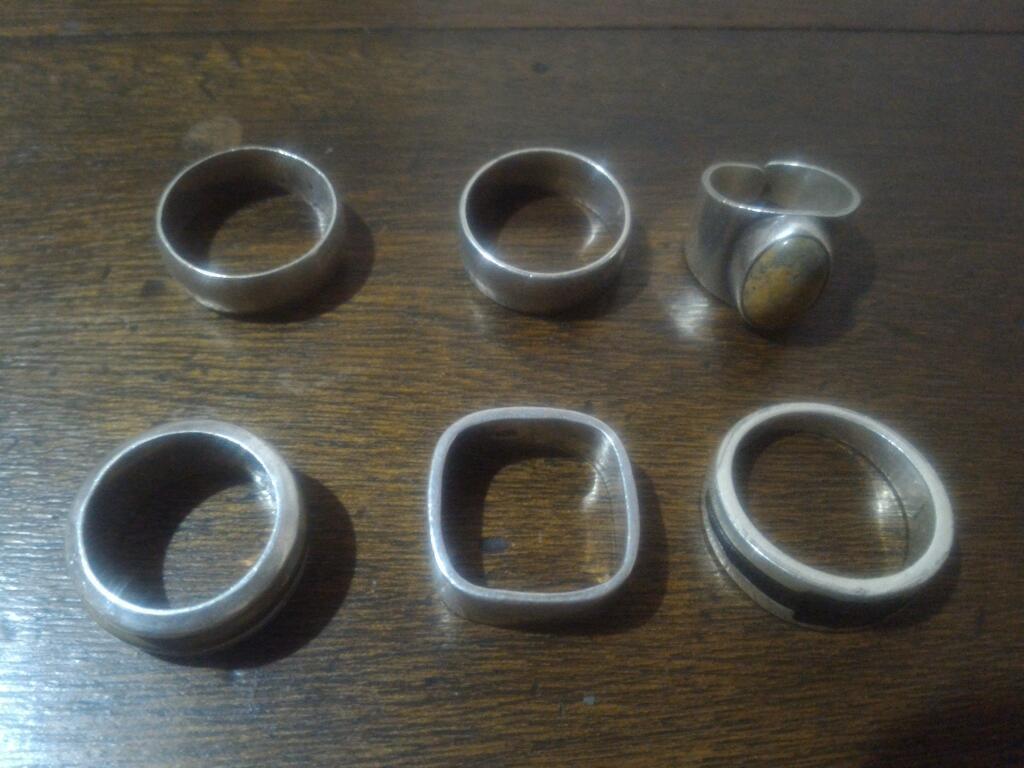 Plata Anillos Hermosos Hombre Desde