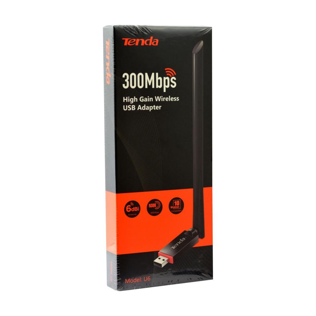 Adaptador USB inalámbrico de alta ganancia de 300 Mbps