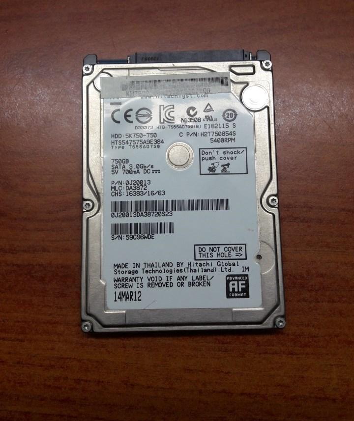 DISCO DURO DE 750GB PARA PORTATIL