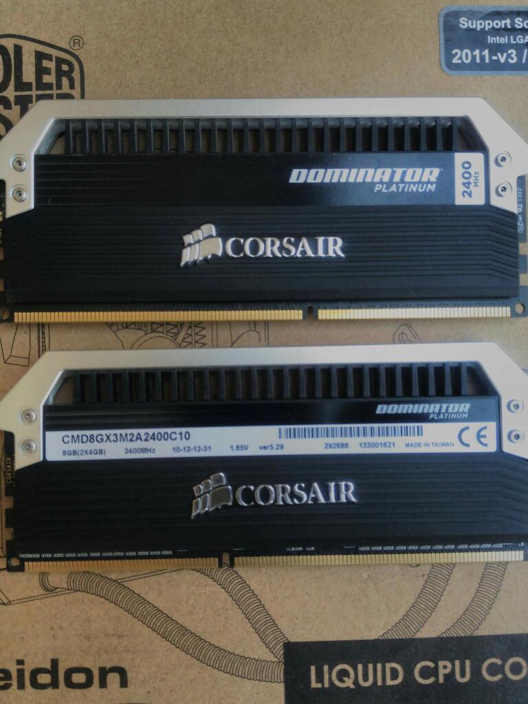 Memorias Corsair Platinum 2x4 Total 8 Gb