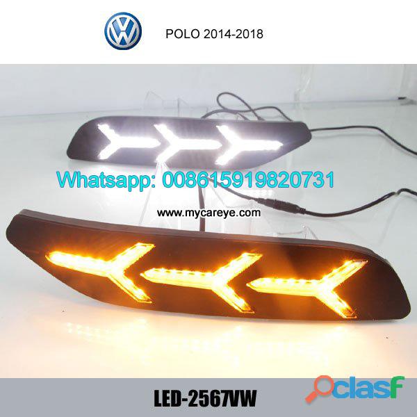 VW POLO LED DRL day time running lights driving daylight