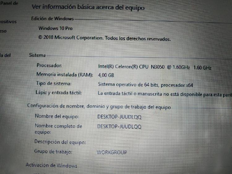 VENDO O CAMBIO PORTATIL LENOVO