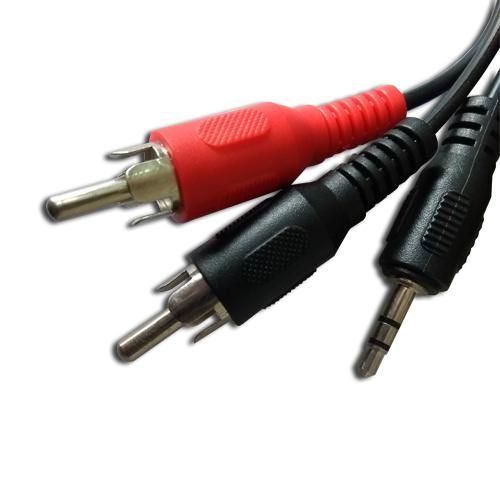 Cable para audio 2Plug RCA x 1Plug Stereo 3.5mm