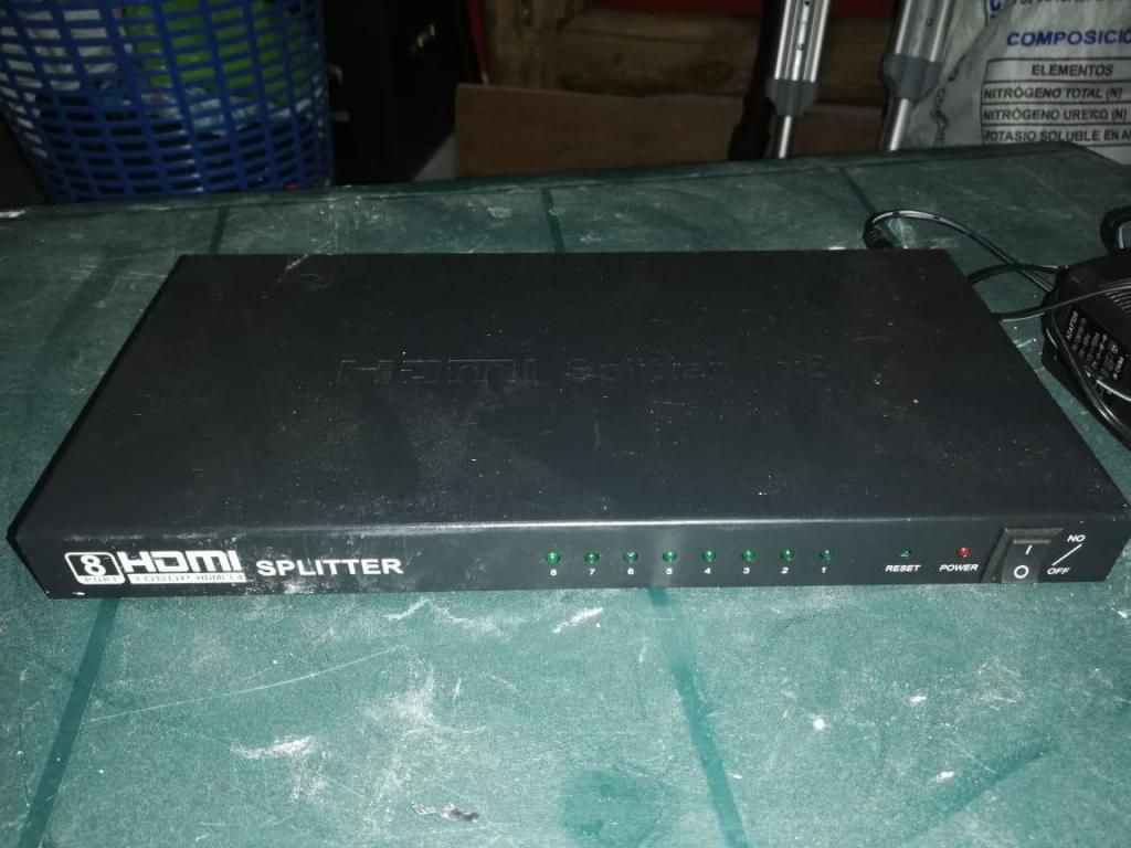 Splitter Hdmi, multiplicador de señal HDMI 1X8
