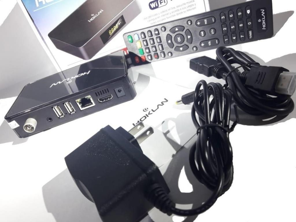 TV BOX Hoklan Con TDT Ram De 1GB Memoria 8GB Kit Completo