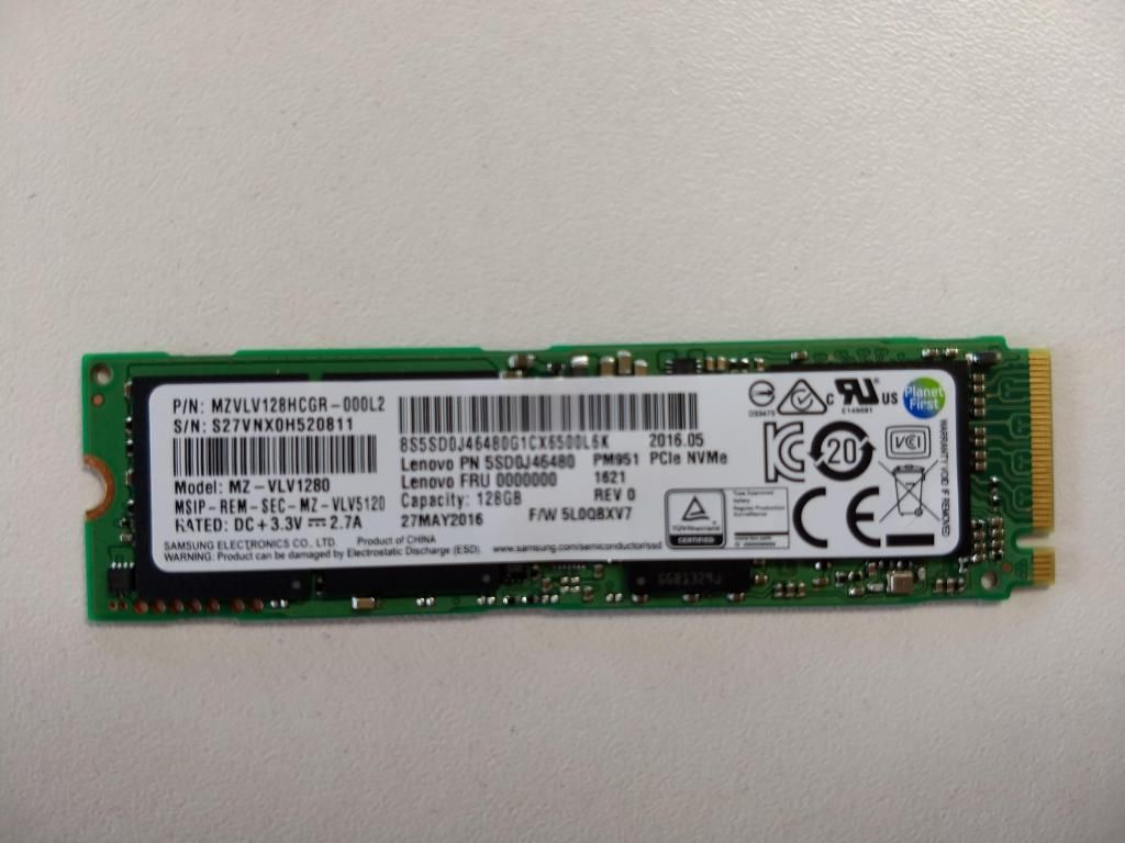 DISCO SOLIDO SSD SAMSUNG NVME SMGB M.2 PCIE 3.0X4,