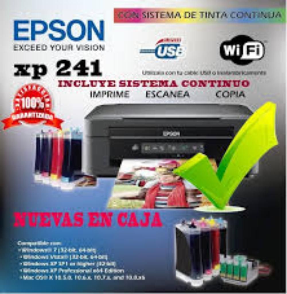 Epson Xp 241 con Sistema de Recarga