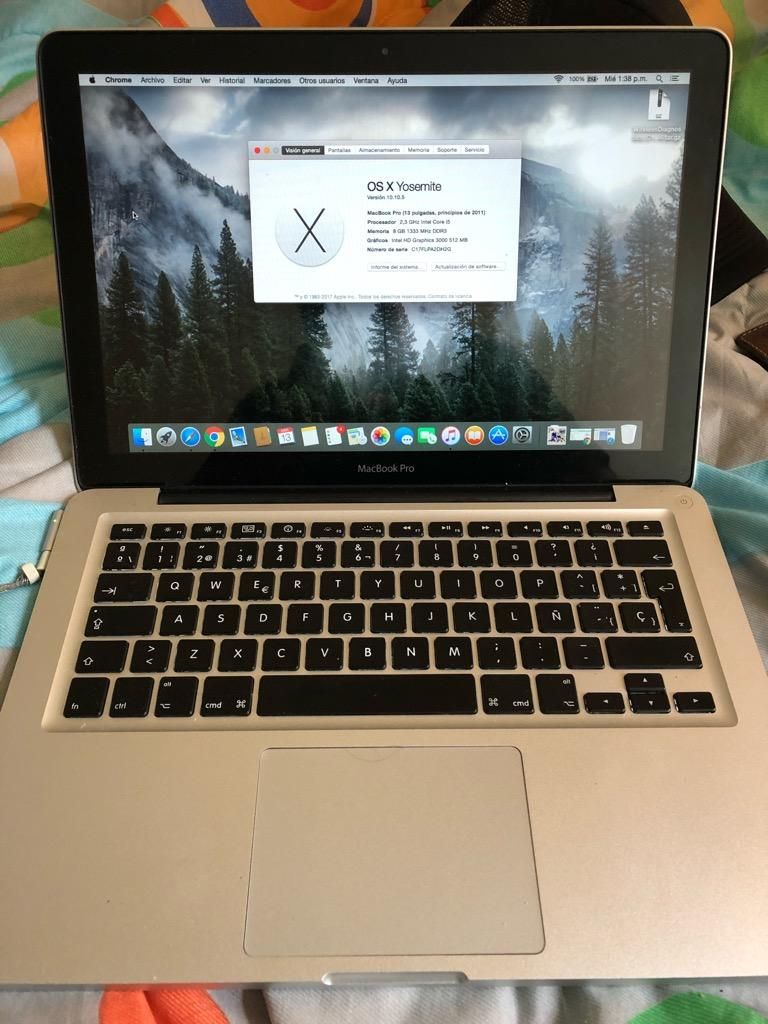 Ganga Macbook Pro Corei5 8Gb Pila Nueva