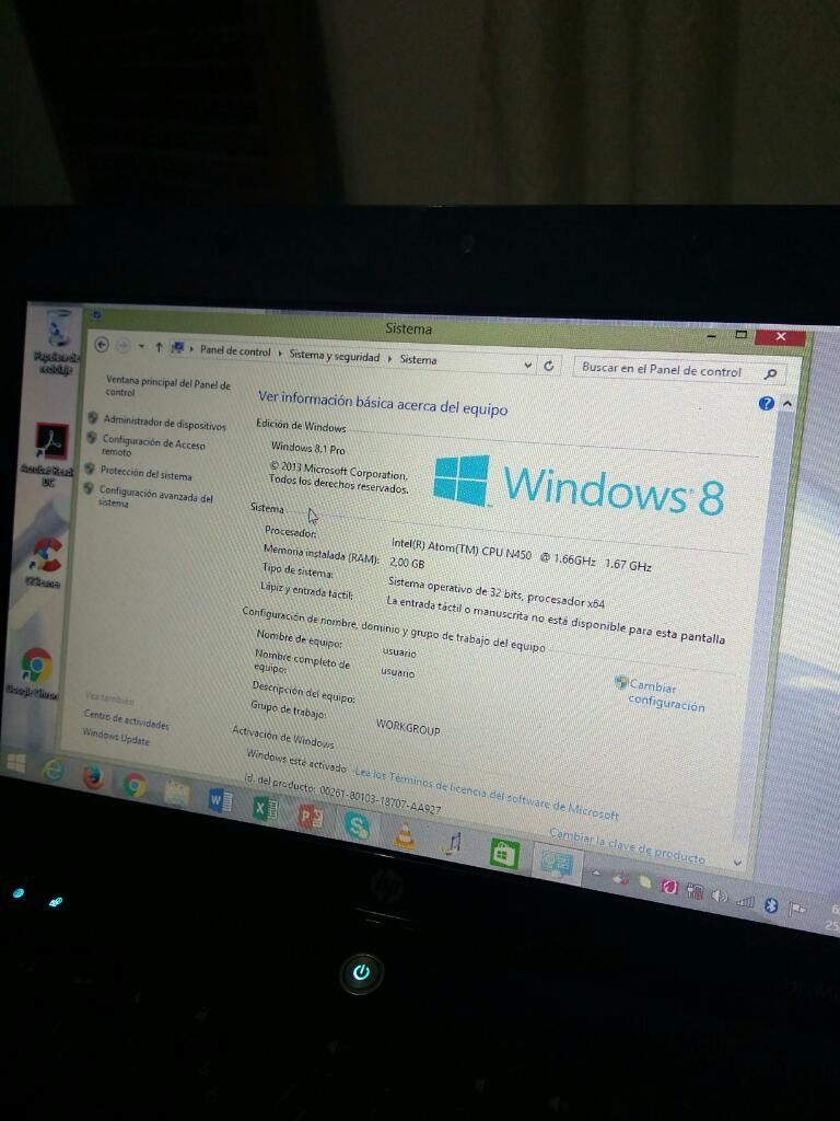 Portatil Hp Mini ,windows 8.