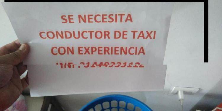 Trabajo de Condu Taxi con Experiencia