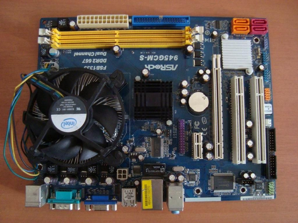 combo Asrock 945gcms Intel Pentium core 2 duo E