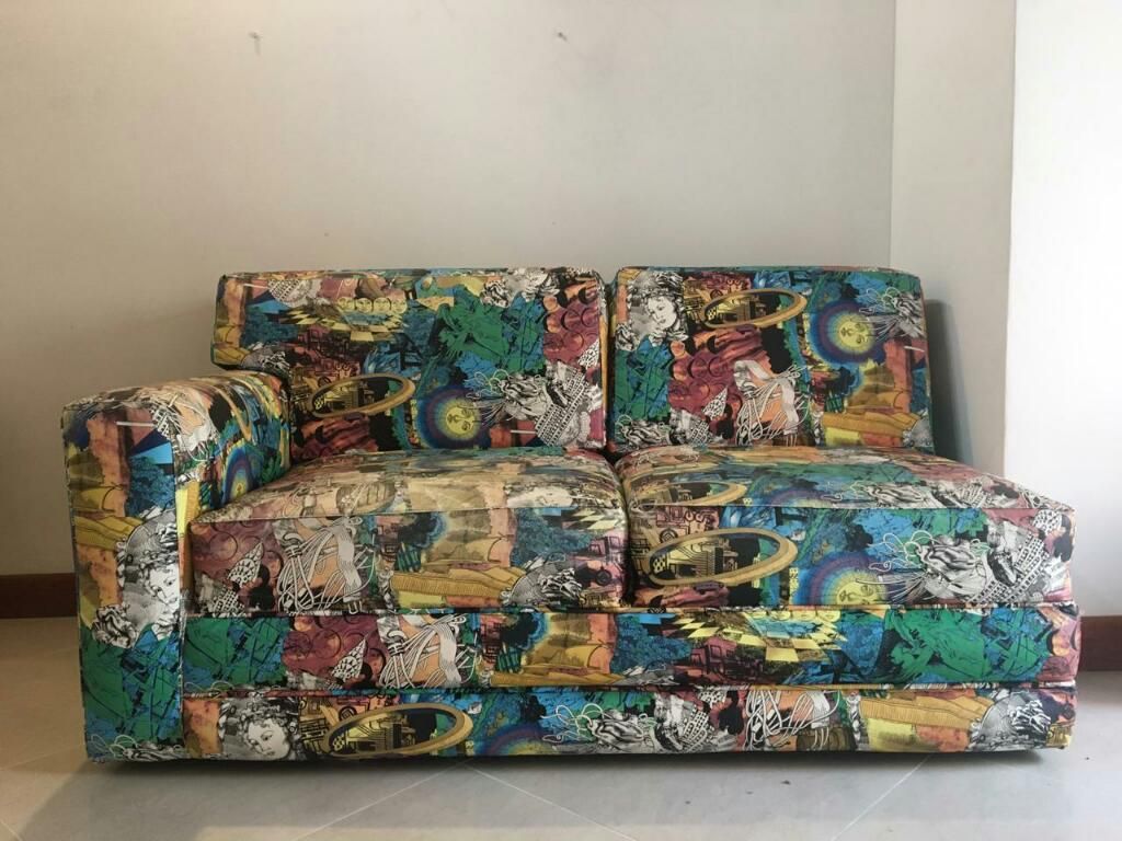 Sofa de Dos Puestos Estampado