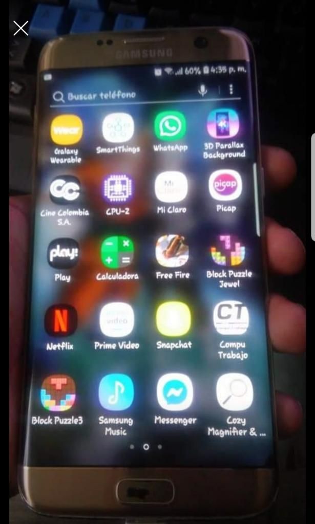 S7 Edge Dorado