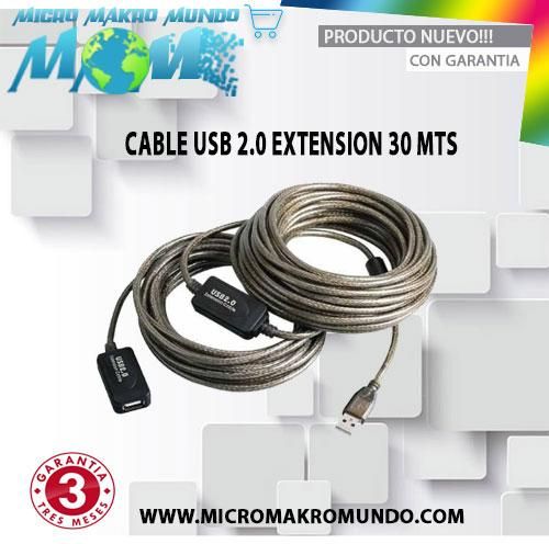Cable Usb 2.0 Extensión 30 Metros