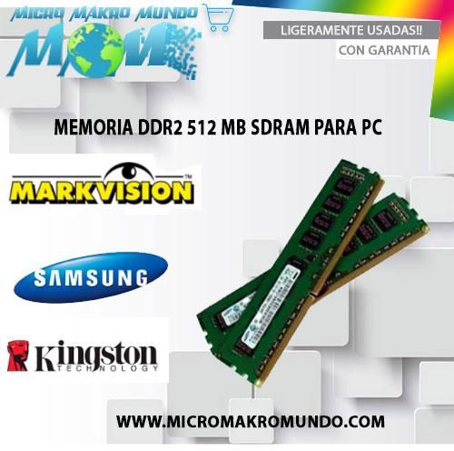 MEMORIA DDR2 de 512MB SDRAM para PC