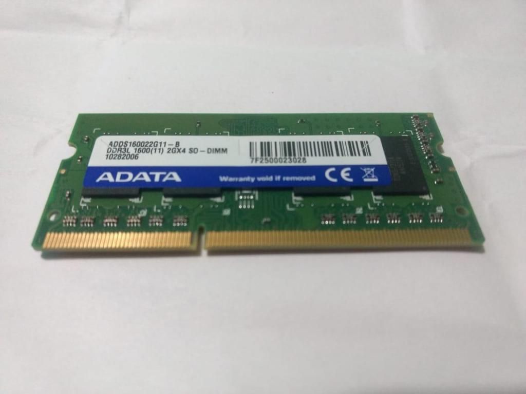 MEMORIA RAM DDR3 2GB PORTATIL