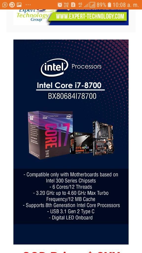 Procesador Intel Core I