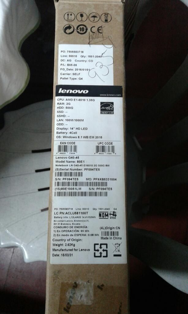 Vendo Portatil Lenovo Amd-e1 6g de Ram