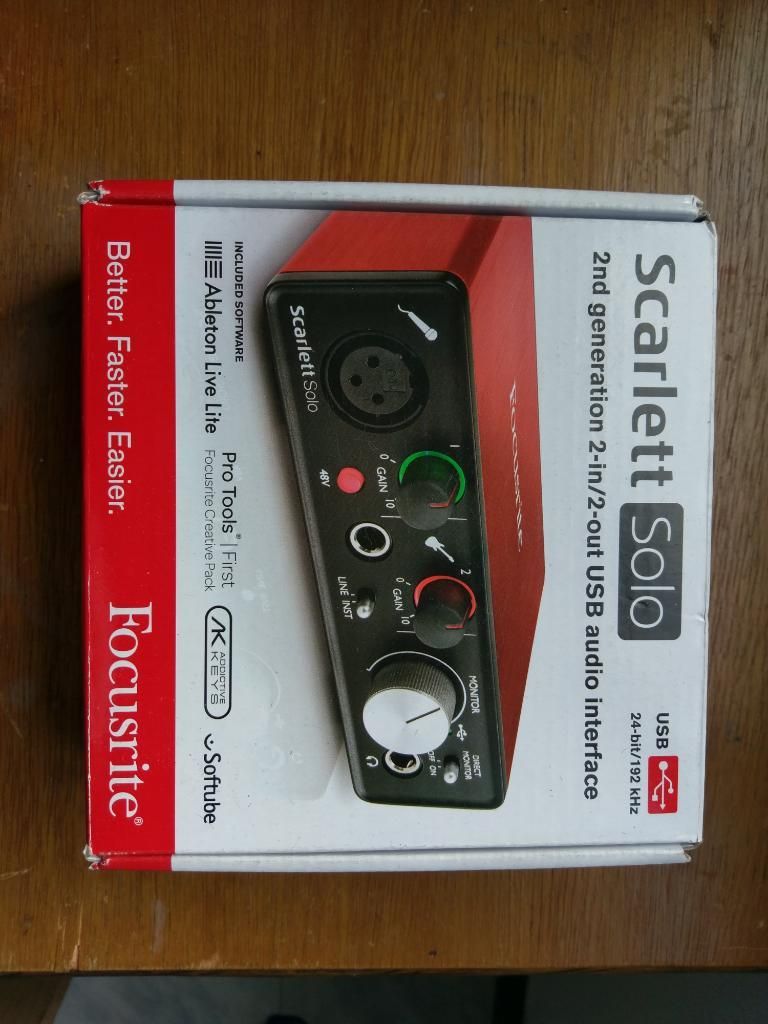 Interfaz Focusrite Solo (2da Gen)