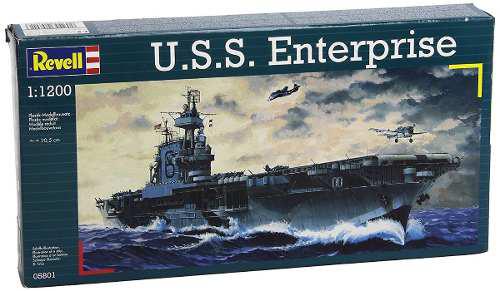 Modelo Revell Naval Uss Enterprise Escala 1:1200 Nivel 3
