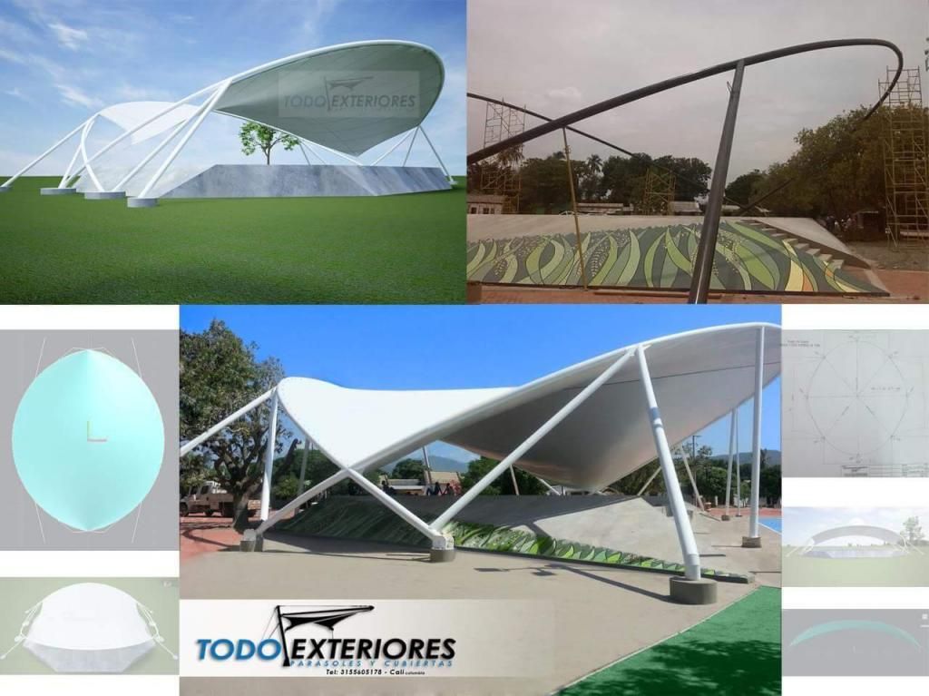 tesoestructura, tensomembrana, arquitectura, carpa, toldo,