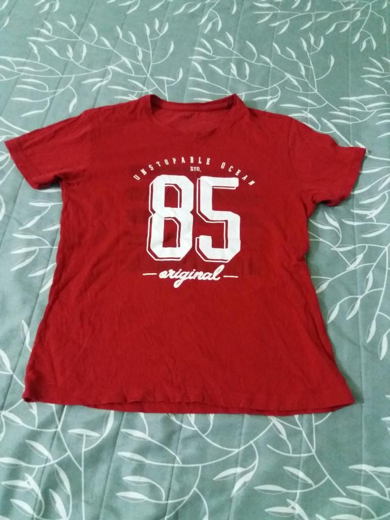 Vendo Camiseta Gef Roja Como Nueva