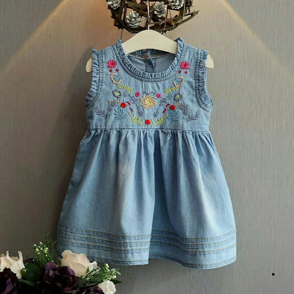 Hermoso Vestido de Jean para Niña