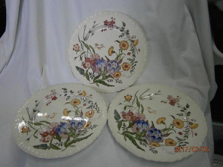 PLATO FLORES X 26CMS ENGLANDX3 PRECIO X C/U