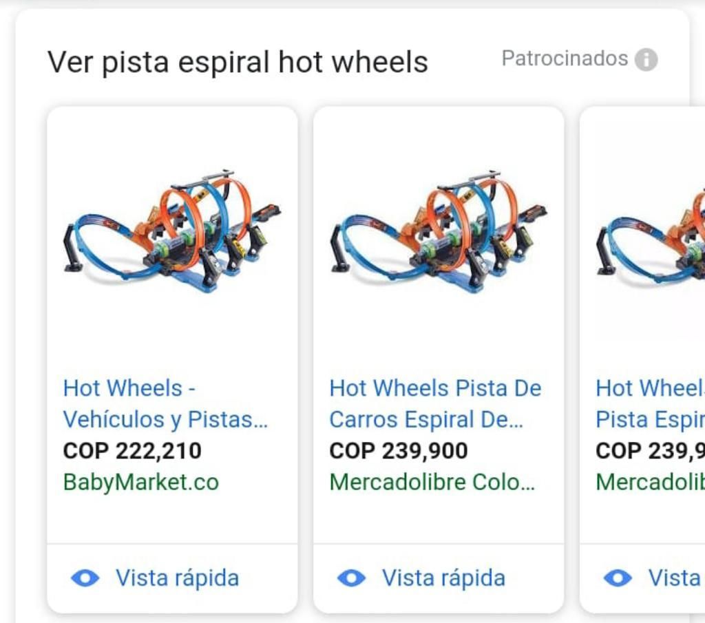 Pista Espiral Hot Wheels