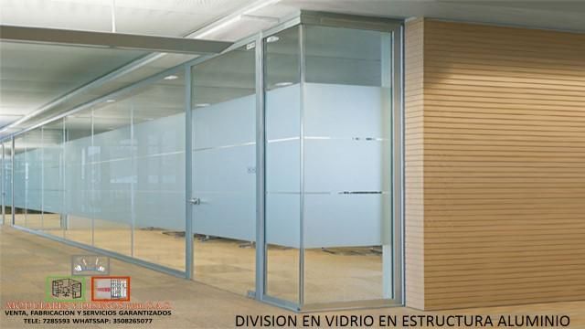 Venta de divisiones de oficina en vidrio