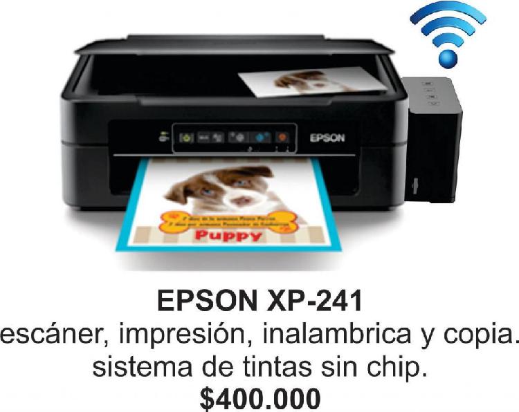 impresora Epson XP241 con sistema de tintas