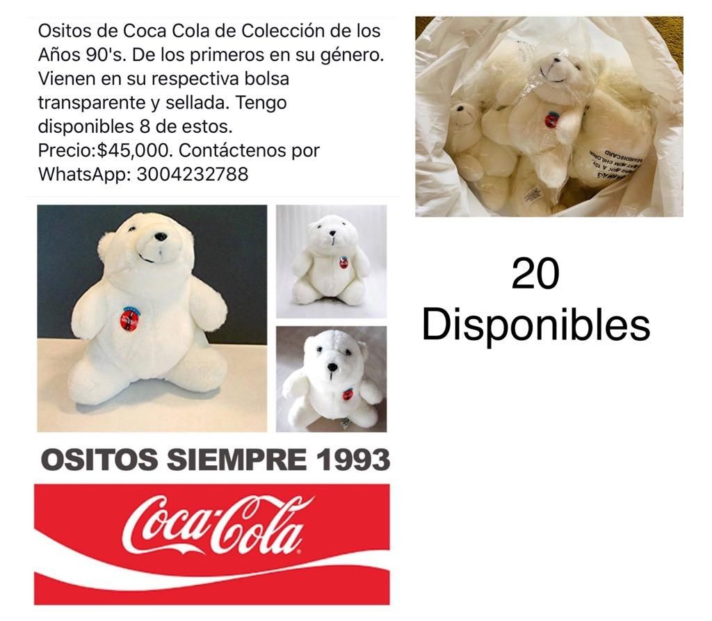 Ositos de Coca Cola Nuevos de Coleccion