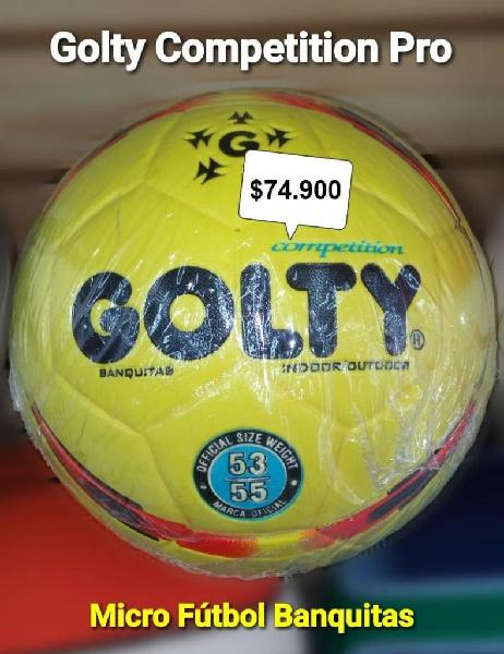 BALÓN GOLTY PRO MICRO FÚTBOL BANQUITAS