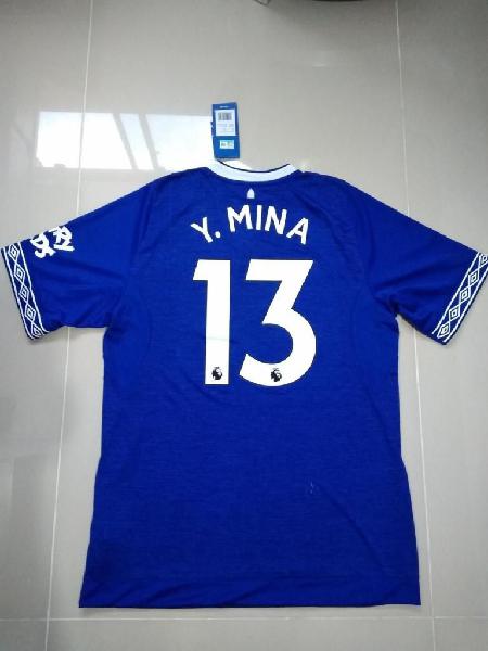 camiseta Yerry Mina, Everton 2018/19, acepto cambios