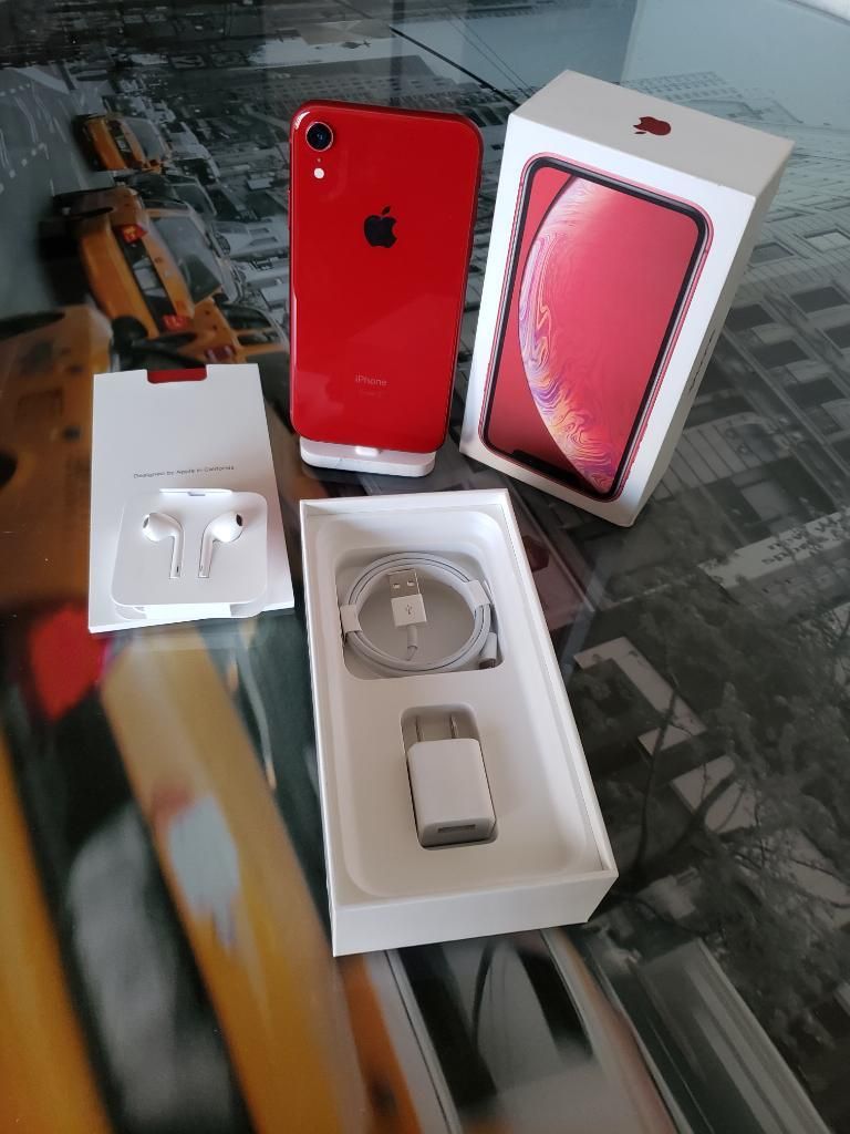 iPhone Xr Red 64gb Caja Factura Garantía