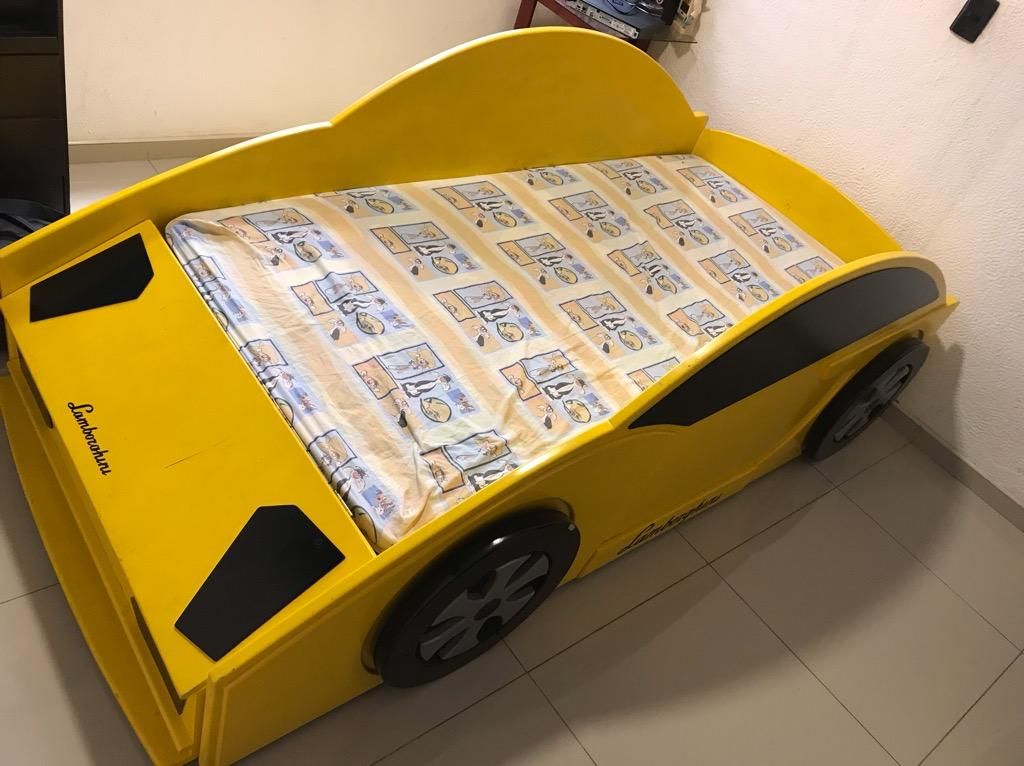 2 Cama Niños Lamborghini Colchon