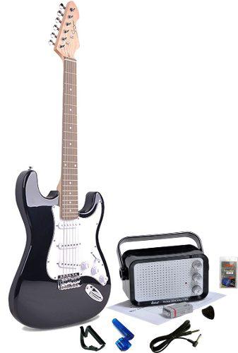 Kit Guitarra Smiger Amplificador Cable Capodastro Picks + /