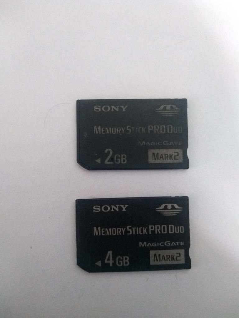 Memory Stick Pro Duo Mark2 2gb Y 4gb
