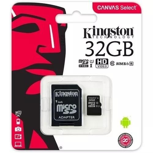 Memoria Micro Sd Kingston 32gb Clase 