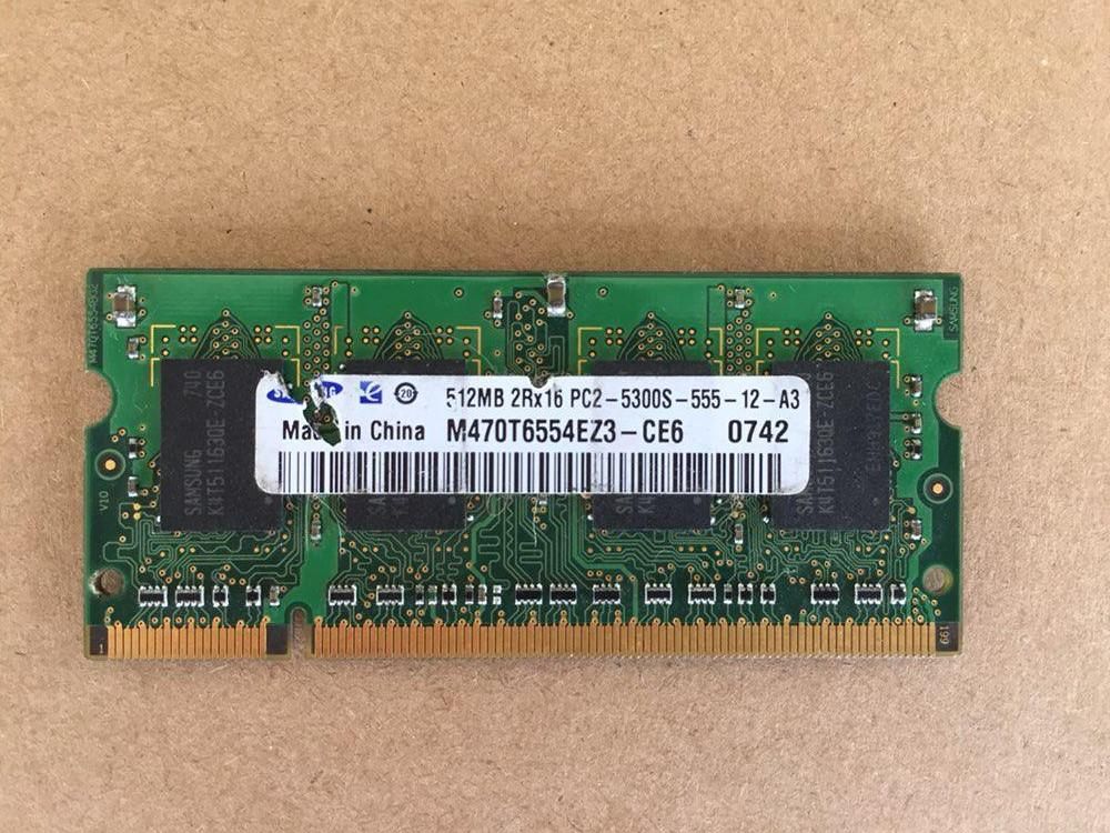 Memoria RAM para portatil 512 MB