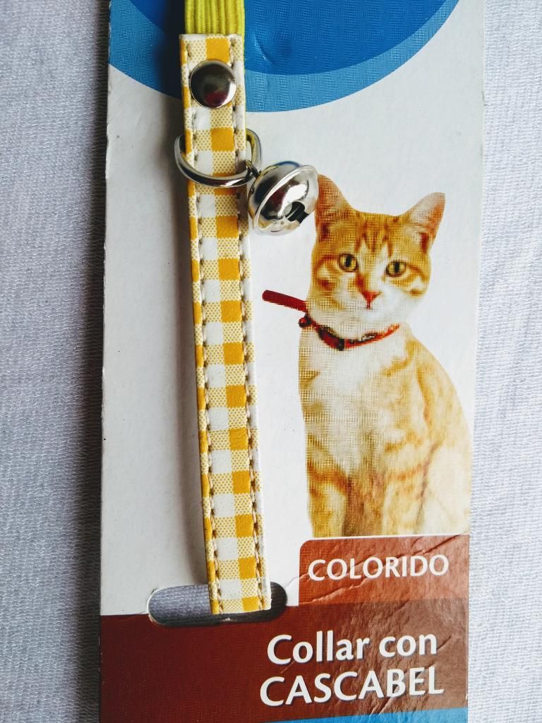 Collar Gato con Cascabel. Vintage Pin Ap