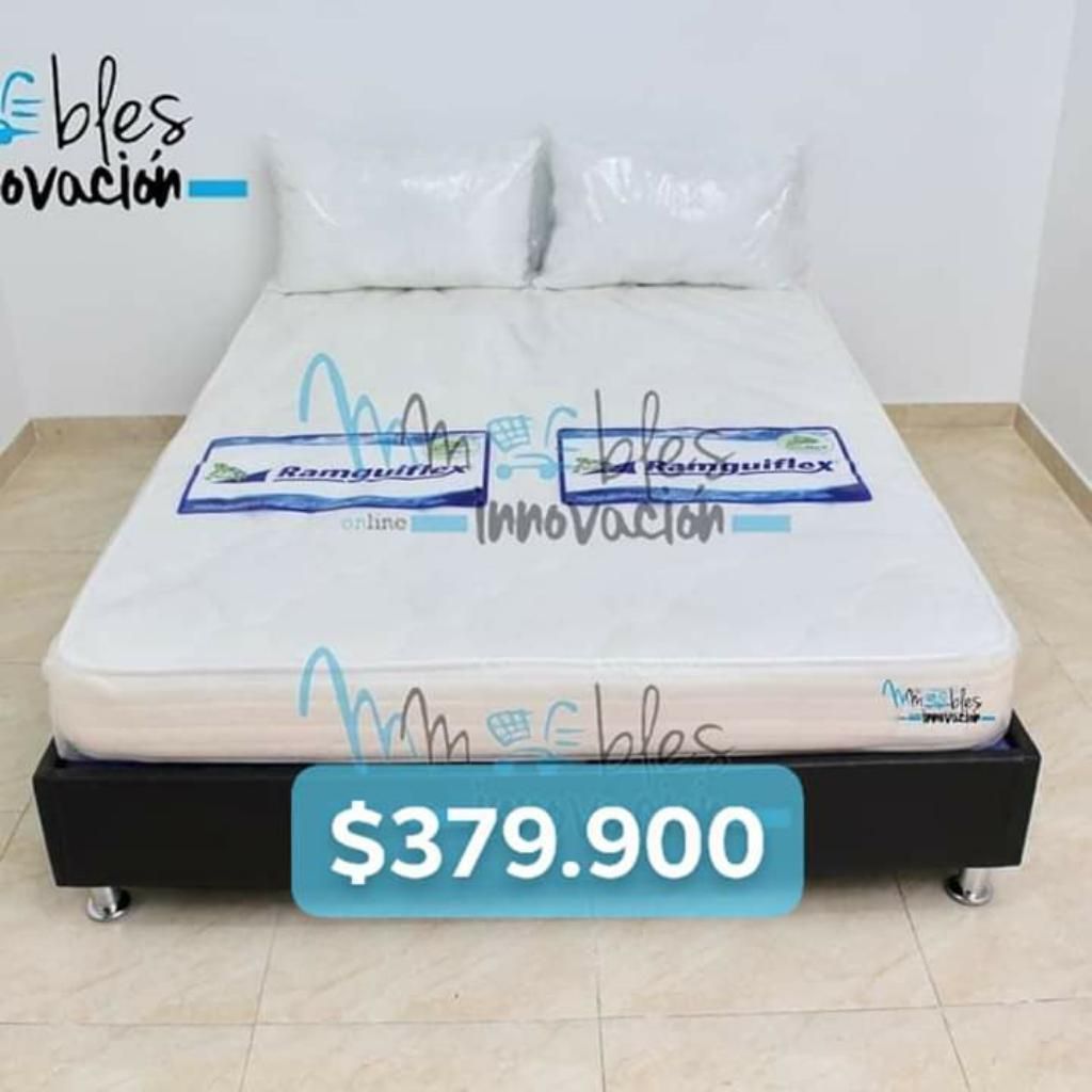 Combo Base Cama Colchon Cabecero