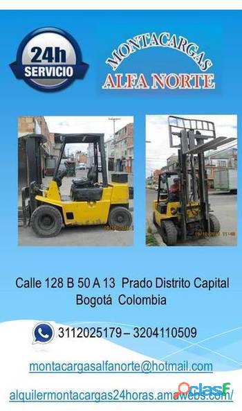 precio alquiler montacargas bogota