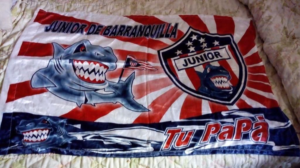 Bandera Del Junior de Barranquilla