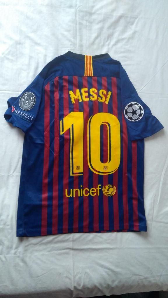 Camiseta Fc Barcelona Local  Champions League Talla