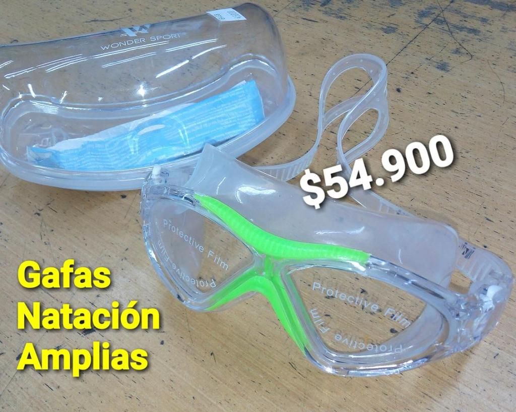 GAFAS DE NATCION AMPLIAS VERDES SILICONA