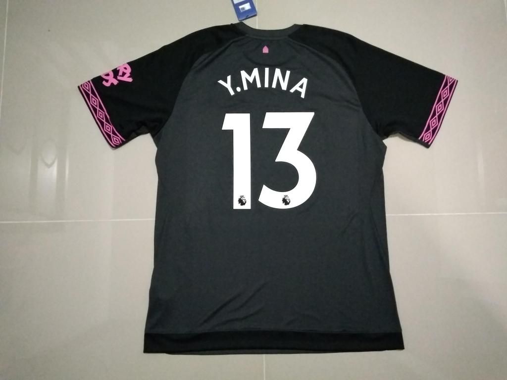 camiseta Yerry Mina, Everton , talla L, nueva